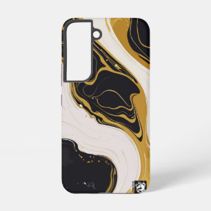 Coque Samsung Galaxy Black and Gold Marble