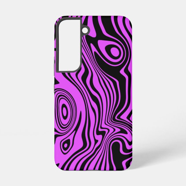 Coque Samsung Galaxy Black et violet Samsung Galaxy Coque Vos couleurs (Verso)
