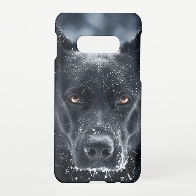 Coque Samsung Galaxy Black German Shepherd (Dos)