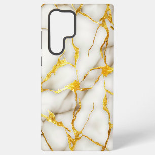 Coque Samsung Galaxy Blanc Kintsugi Or de Japon