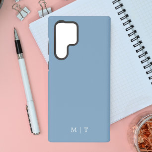 Coque Samsung Galaxy Bleu pastel simple moderne élégant