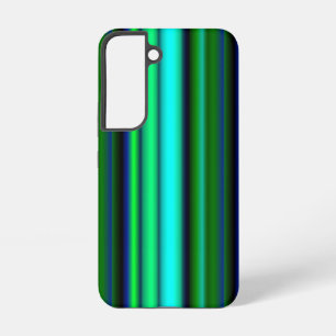 Coque Samsung Galaxy Bleu Vert arc-en-ciel rayures