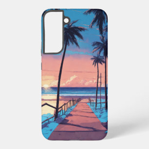 Coque Samsung Galaxy Bliss de coucher de soleil tropicale