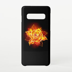 Coque Samsung Galaxy S10 Blooming Fire Rose