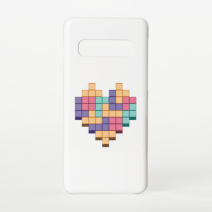 Coque Samsung Galaxy S10 Bloquer le style du coeur du jeu
