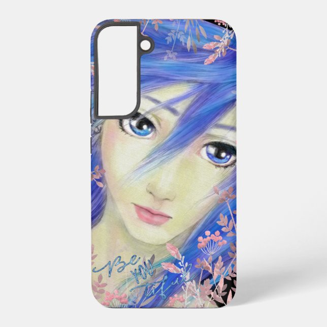 Coque Samsung Galaxy Blues Ont Il Originale Anime Girl (Verso)