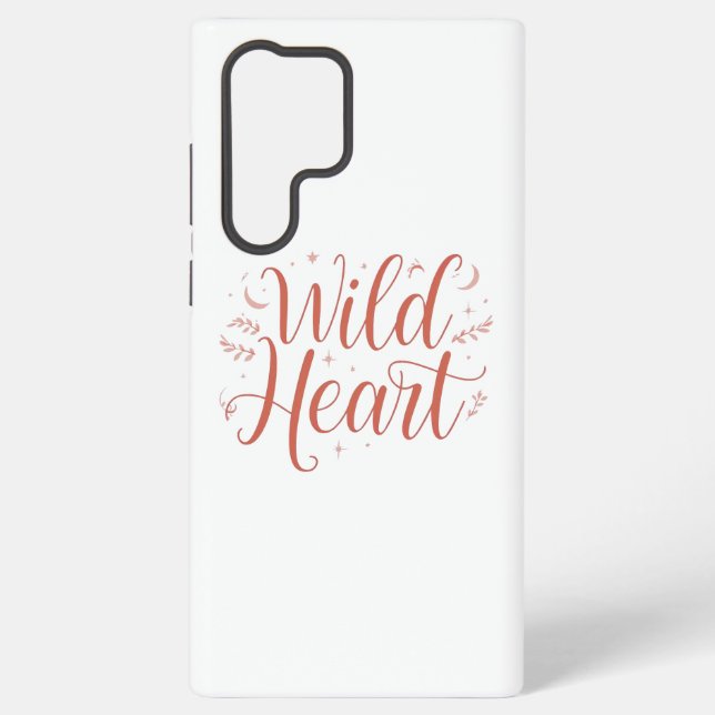 Coque Samsung Galaxy Bohemian Pink Script Typography (Verso)
