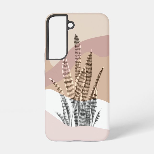 Coque Samsung Galaxy Boho Abstrait Moderne Succulent (Verso)