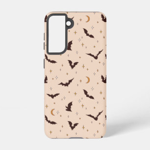 Coque Samsung Galaxy Boho Bats et étoiles Motif d'Halloween