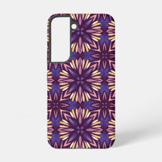 Coque Samsung Galaxy Boho Blossom : Motif Floral Artistique Violet