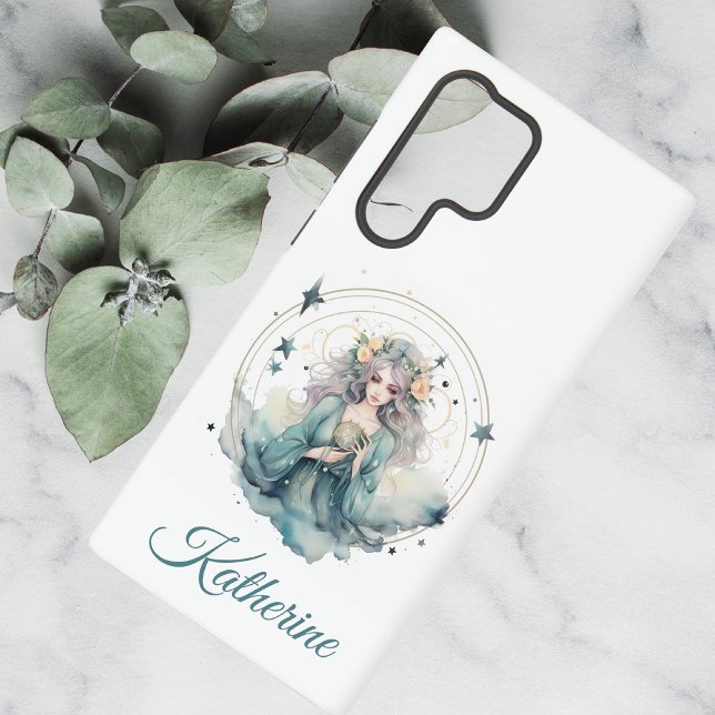 Coque Samsung Galaxy Boho Celestial Witchy Name (Créateur téléchargé)