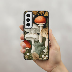 Coque Samsung Galaxy Boho Champignons de la Forêt Sauvage Jardin Sports