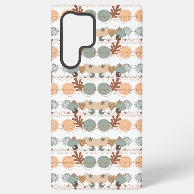 Coque Samsung Galaxy Boho modern geometric wallpaper (Verso)