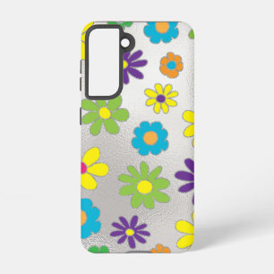 Coque Samsung Galaxy Boîtier de téléphone à fleurs Samsung Galaxy S21