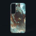 Coque Samsung Galaxy Boîtier de téléphone Astral Horse<br><div class="desc">Un cheval féroce vêtu de flammes cosmiques s'élève vers l'avant,  symbolisant la puissance,  le mouvement,  et un lien avec les étoiles.</div>