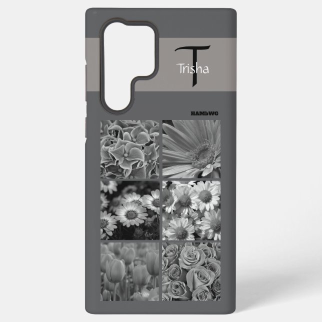 Coque Samsung Galaxy Boîtier de téléphone cellulaire photo et monogramm (Verso)