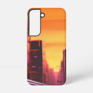 Coque Samsung Galaxy Boîtier de téléphone galaxy s22 art IA cyberpunk