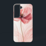Coque Samsung Galaxy Boîtier de téléphone pour pétales à Whisperer<br><div class="desc">Une fleur délicate flotte dans un tourbillon de teintes roses douces,  créant un design serein et romantique. Parfait pour ceux qui aiment l'art floral subtil avec une touche éthérée.</div>