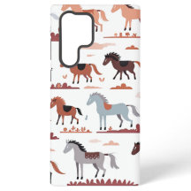 Boîtier de téléphone Samsung avec images de chevau