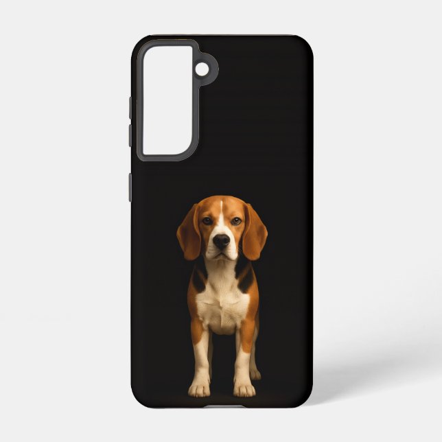 Coque Samsung Galaxy Boîtier Galaxy S21 Black 4 Luxe Kind Beagle (Verso)