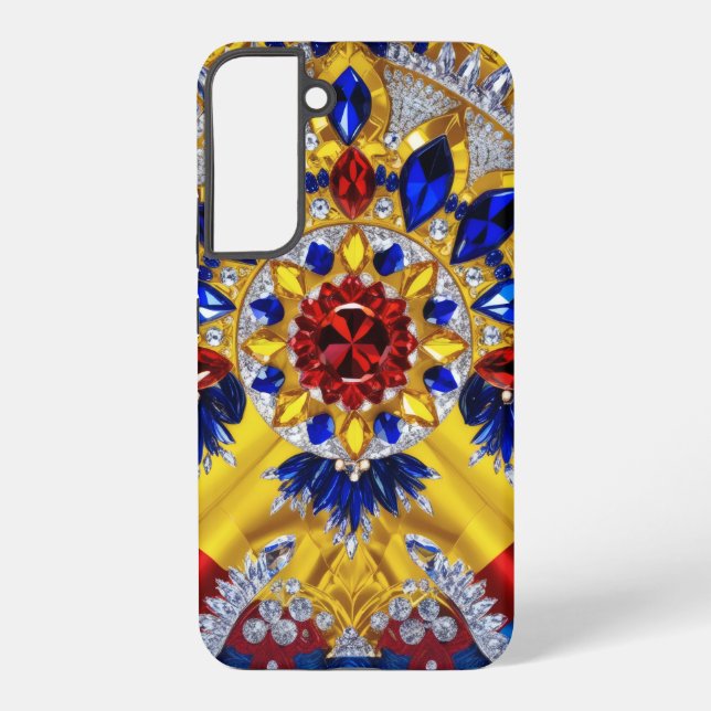 Coque Samsung Galaxy Boîtier Samsung Galaxy S22 Plus Couleurs Roumaines (Verso)