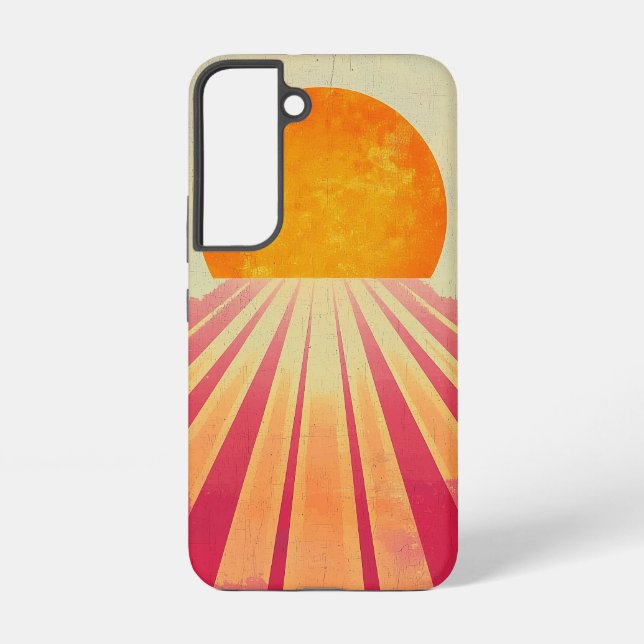 Coque Samsung Galaxy Boîtier Sun Phone Horizon rose (Verso)