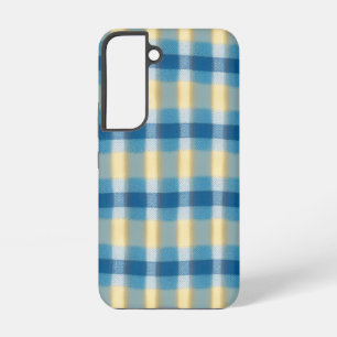 Coque Samsung Galaxy Boîtier téléphonique À damiers bleu et beige
