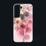 Coque Samsung Galaxy Boîtier téléphonique Abstrait Blush Berries<br><div class="desc">Un bouquet de baies abstraites peintes dans une palette rêveuse de violets et de roses apporte un charme frais et artistique à votre appareil.</div>