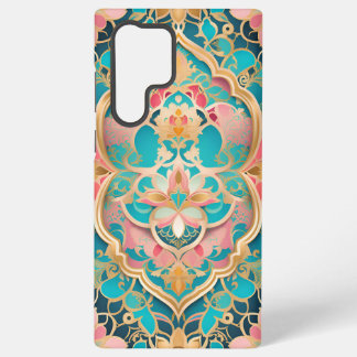 Coque Samsung Galaxy Boîtier téléphonique Arabesque Pink Turquoise Sams