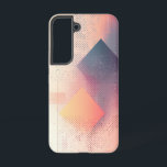 Coque Samsung Galaxy Boîtier téléphonique de la géométrie floue<br><div class="desc">Des formes douces dans les tons bleu et bleu se fondent dans un design géométrique épuré et élégant,  à la fois moderne et intemporel.</div>