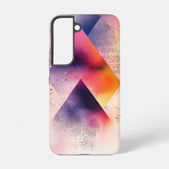 Coque Samsung Galaxy Boîtier téléphonique de la géométrie néon (Verso)