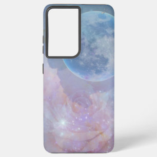 Coque Samsung Galaxy Boîtier téléphonique de la lune et du Rose