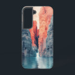 Coque Samsung Galaxy Boîtier téléphonique de Misty Falls Dreamscape<br><div class="desc">Les cascades rencontrent un profond canyon de brume et de pierre,  formant une fuite naturelle paisible avec de l'énergie cool et coulante.</div>