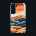 Coque Samsung Galaxy Boîtier téléphonique de nuit en fleur cosmique<br><div class="desc">Une grande forme florale fleurit sous une pleine lune dans une danse cosmique de pétales et d’étoiles,  parfaite pour l’âme du rêveur.</div>