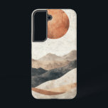 Coque Samsung Galaxy Boîtier téléphonique Desert Moon Horizon<br><div class="desc">Les collines du désert se rencontrent à la lune montante dans cette oeuvre d'art douce et onirique qui évoque calme,  silence et chaleur.</div>