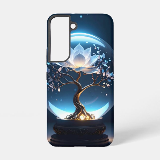 Coque Samsung Galaxy Boîtier téléphonique dur Lotus Globe paisible (Verso)