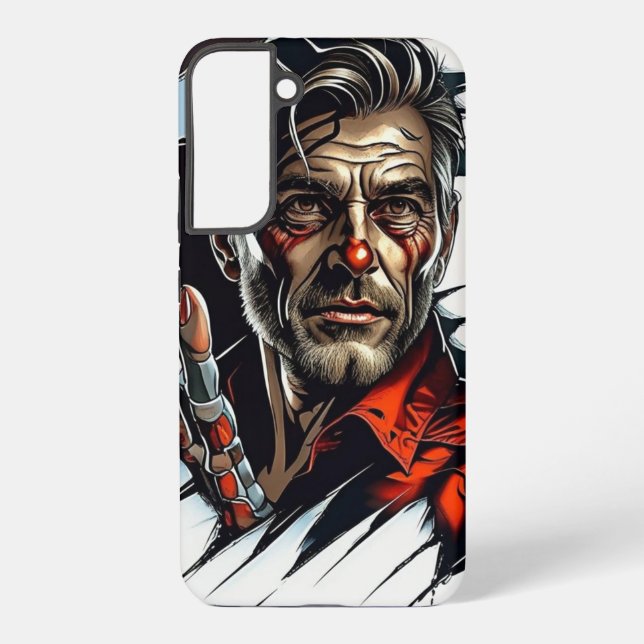 Coque Samsung Galaxy Boîtier téléphonique futuriste Clown Art (Verso)