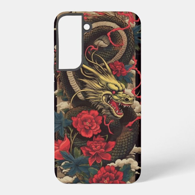 Coque Samsung Galaxy Boîtier téléphonique japonais Dragon (Verso)