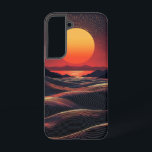 Coque Samsung Galaxy Boîtier téléphonique Lunaire Dunes<br><div class="desc">Une lune éclatante éclaire les dunes de sable surréalistes,  mêlant des images oniriques à la tranquillité nocturne.</div>