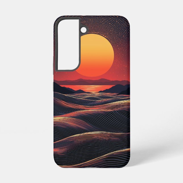 Coque Samsung Galaxy Boîtier téléphonique Lunaire Dunes (Verso)
