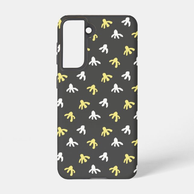 Coque Samsung Galaxy Boîtier téléphonique Popcorn (gris foncé et jaune  (Verso)