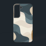 Coque Samsung Galaxy Boîtier téléphonique pour Motif de flux biologique<br><div class="desc">Des formes courbes et organiques traversent le coque dans des teintes terreuses et neutres,  expression moderne minimaliste du rythme de la nature.</div>