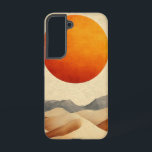 Coque Samsung Galaxy Boîtier téléphonique Serene Sand Layers<br><div class="desc">Des collines sablonneuses aux tons vifs et beiges traversent doucement ce design,  faisant écho à l'élégance tranquille de la nature.</div>