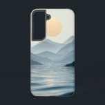 Coque Samsung Galaxy Boîtier téléphonique Soft Horizon Peaks<br><div class="desc">Des silhouettes de montagne délicates s'étendent sous un ciel pastel,  évoquant un sentiment de calme et de clarté rêveur.</div>