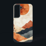 Coque Samsung Galaxy Boîtier téléphonique Sunlit Autumn Slope<br><div class="desc">Un soleil d'automne brillant surplombe des collines et des feuilles dorés,  résumant l'essence d'un après-midi d'automne croustillant.</div>
