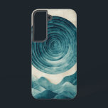 Coque Samsung Galaxy Boîtier téléphonique Vortex Spiral Océan<br><div class="desc">Une spirale fascinante d'ondes océaniques attire l'oeil dans ses profondeurs tourbillonnantes,  idéale pour les amateurs d'eau,  de mouvement et de tons bleus moody.</div>