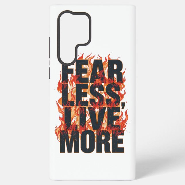 Coque Samsung Galaxy Bold Fiery Motivational Typography (Verso)