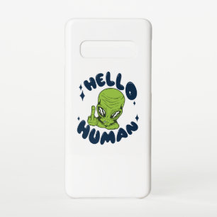 Coque Samsung Galaxy S10 Bonjour Alien drôle humain