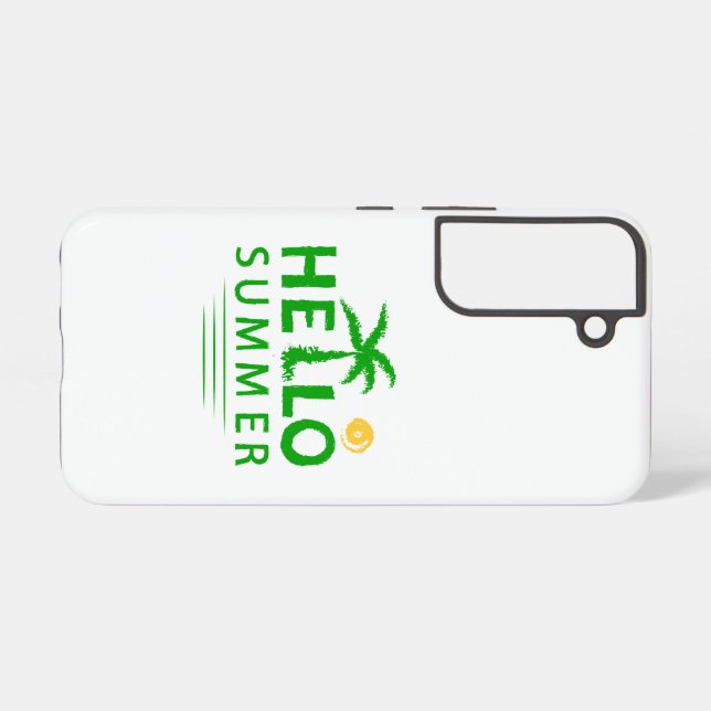 Coque Samsung Galaxy Bonjour été (Verso Horizontal)