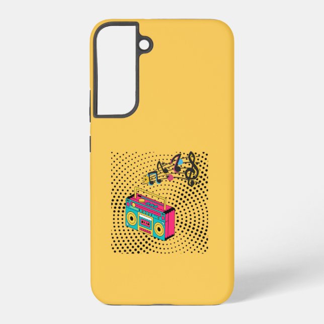 Coque Samsung Galaxy Boombox audio rétro. (Verso)